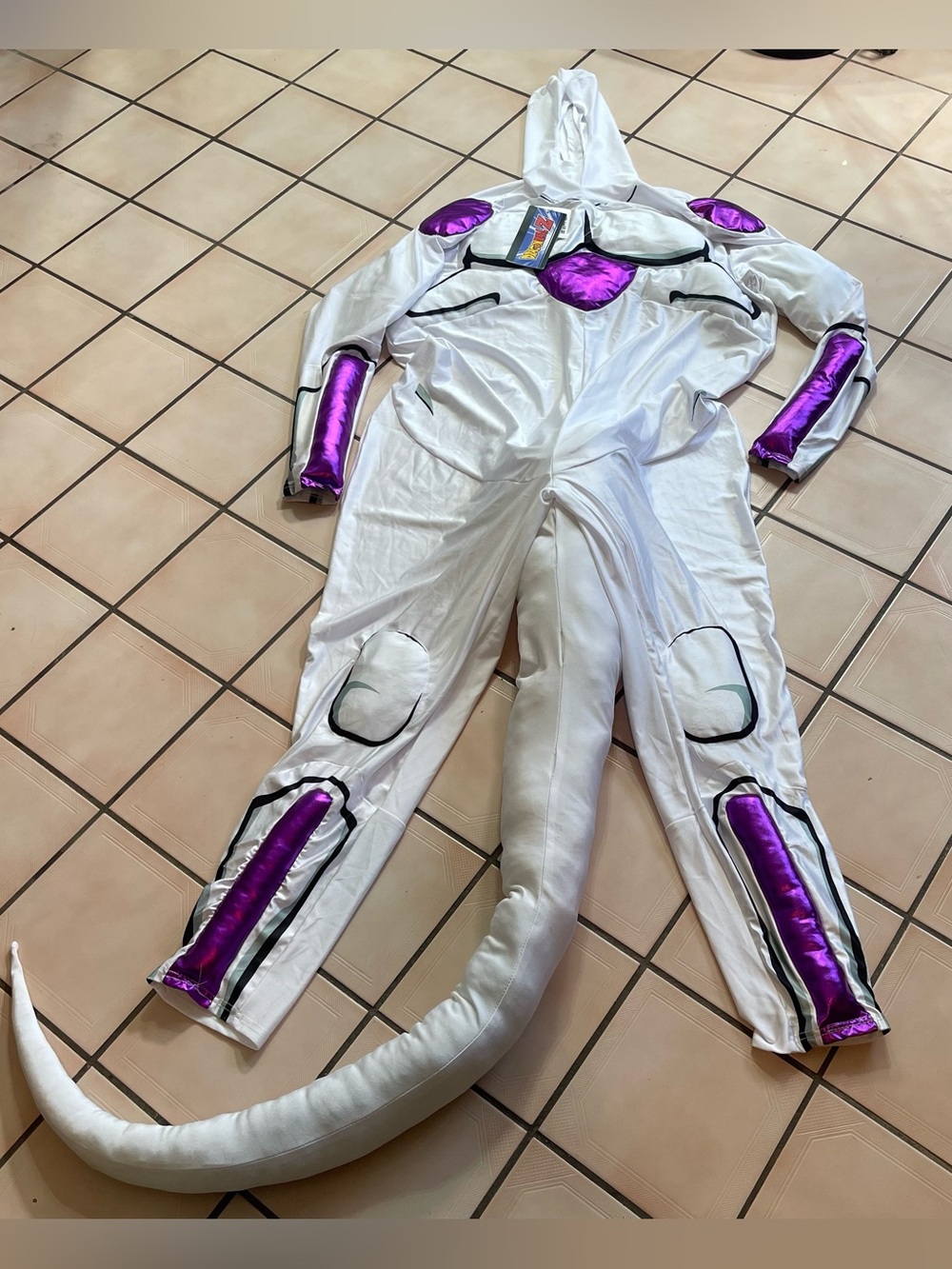 Dragon Ball Z Frieza Cosplay Costume Men's XL Halloween No Mask